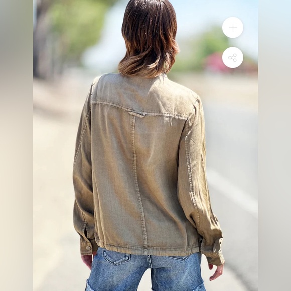 NWT $129 Billy T Shop Navigate Tencel Utility Jacket size S - Picture 3 of 8